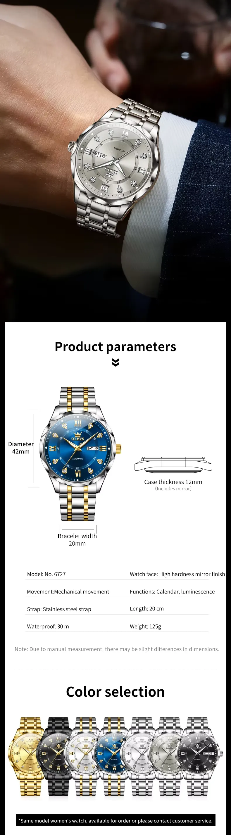 OLEVS Men's Watch 6727