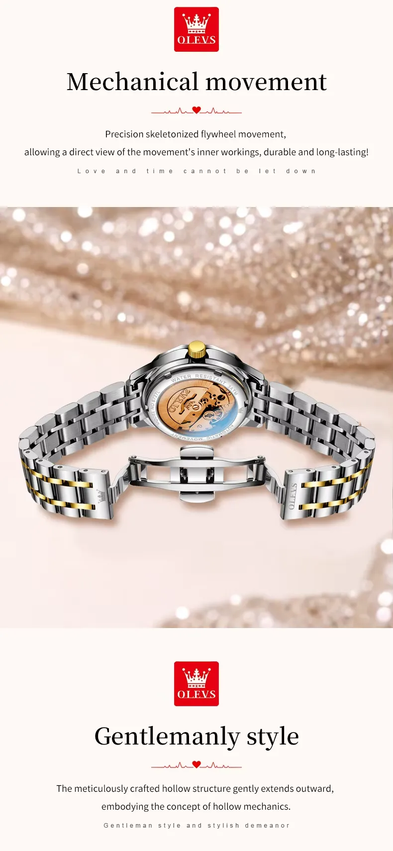 OLEVS Couple Watch 6727