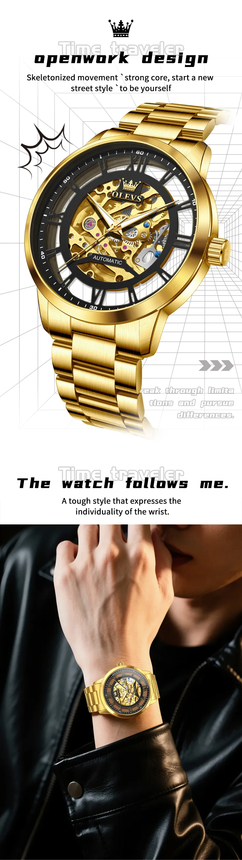 Olevs Men's Watch 6728