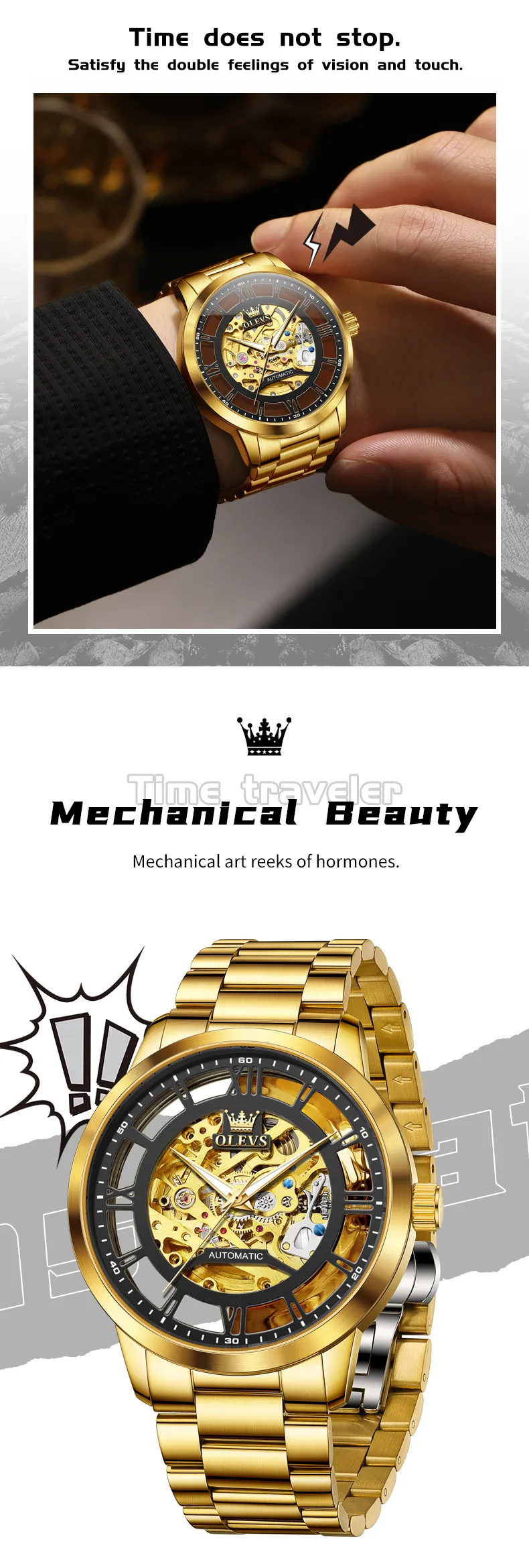 Olevs Men's Watch 6728