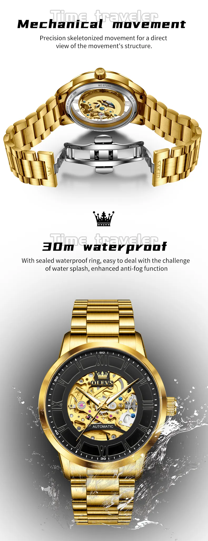 Olevs Men's Watch 6728