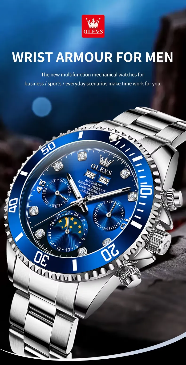 Olevs Men's Watch 6729
