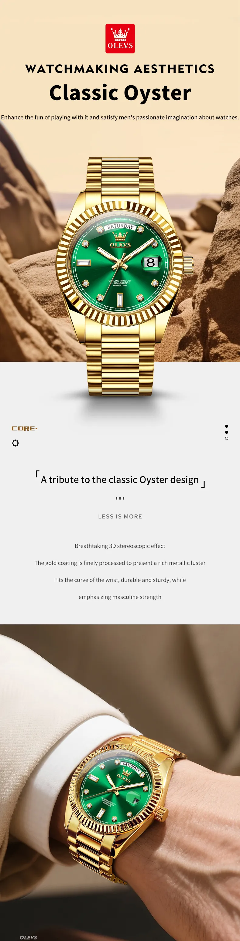 Olevs Men's Watch 6736