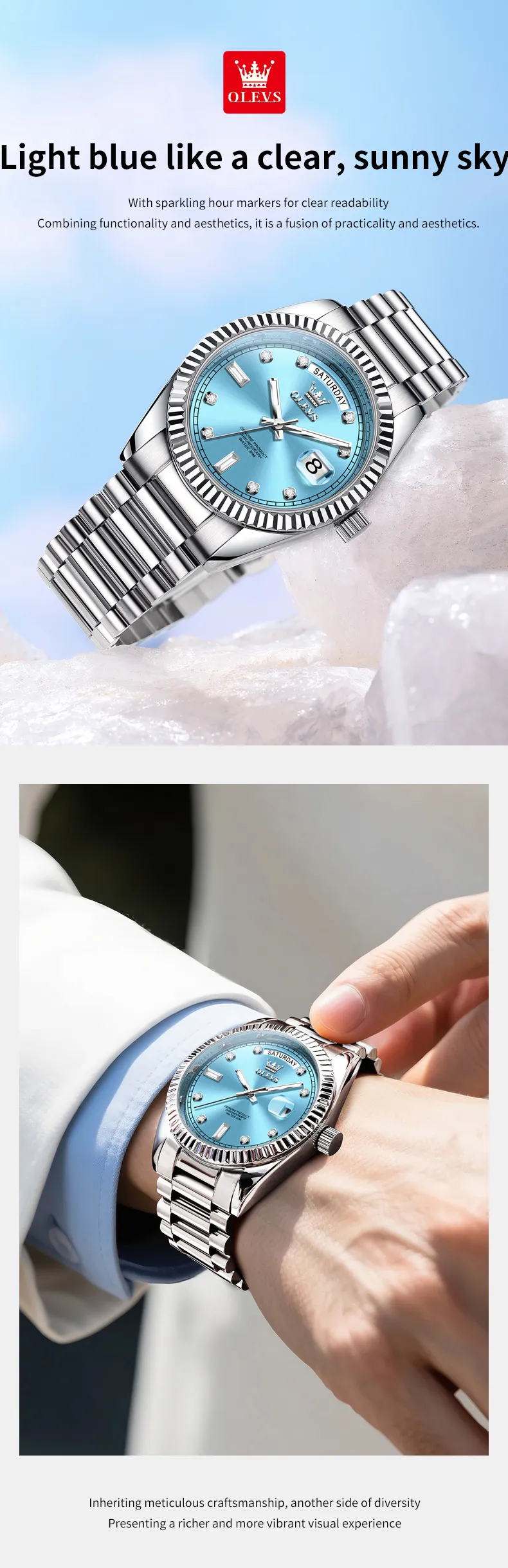 Olevs Men's Watch 6736