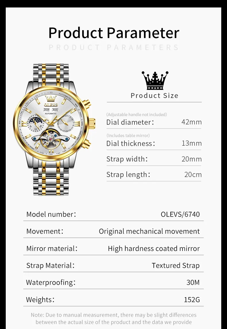 Olevs Men's Watch 6740