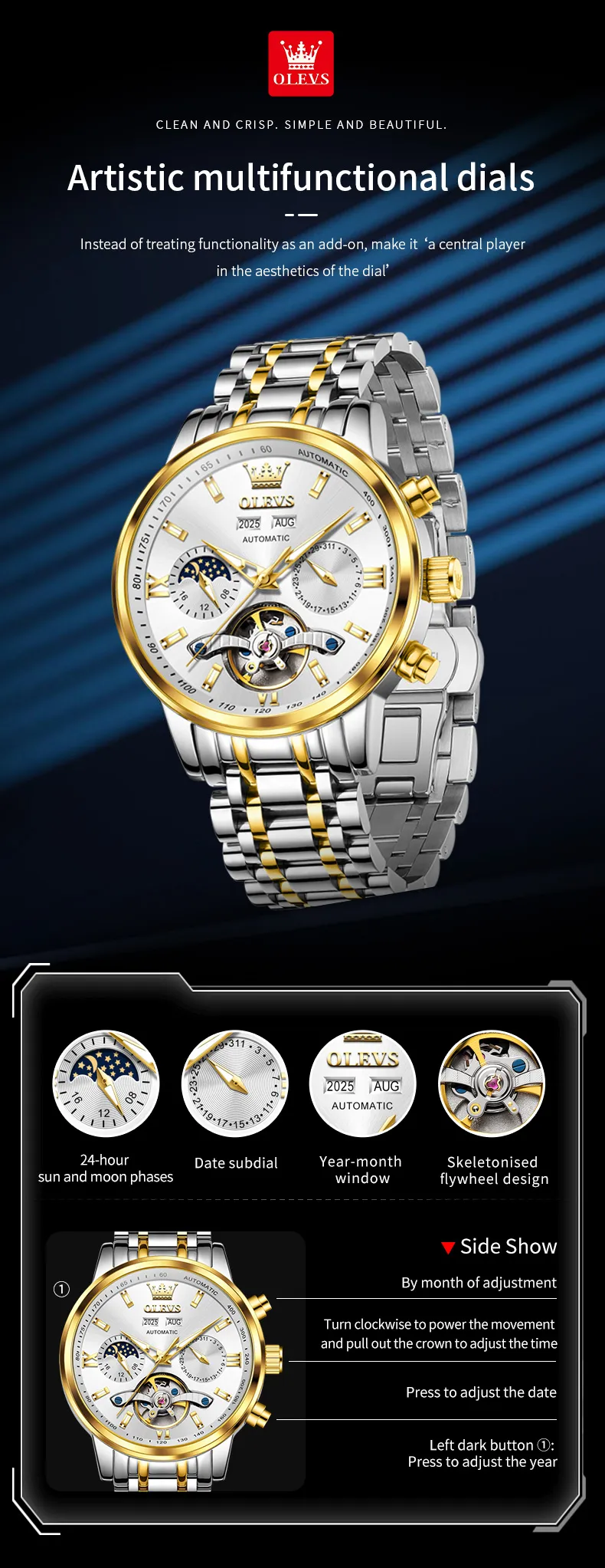 Olevs Men's Watch 6740