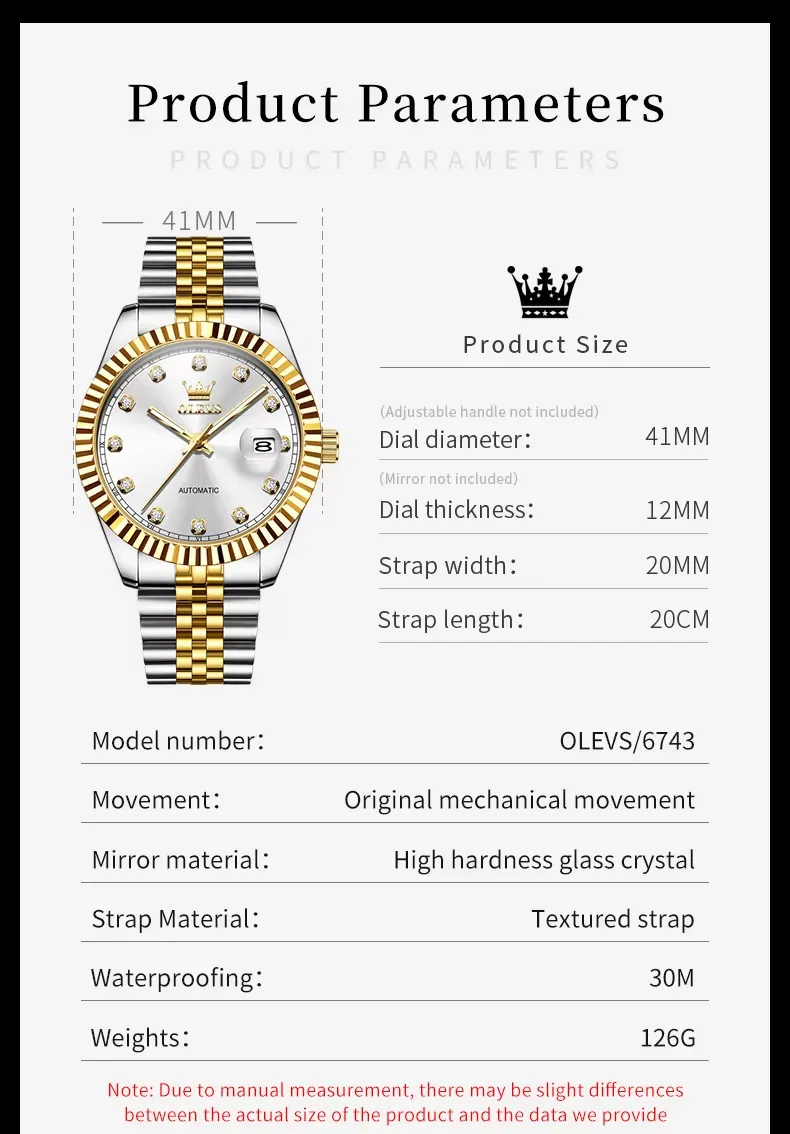 OLEVS Men's Watch 6743