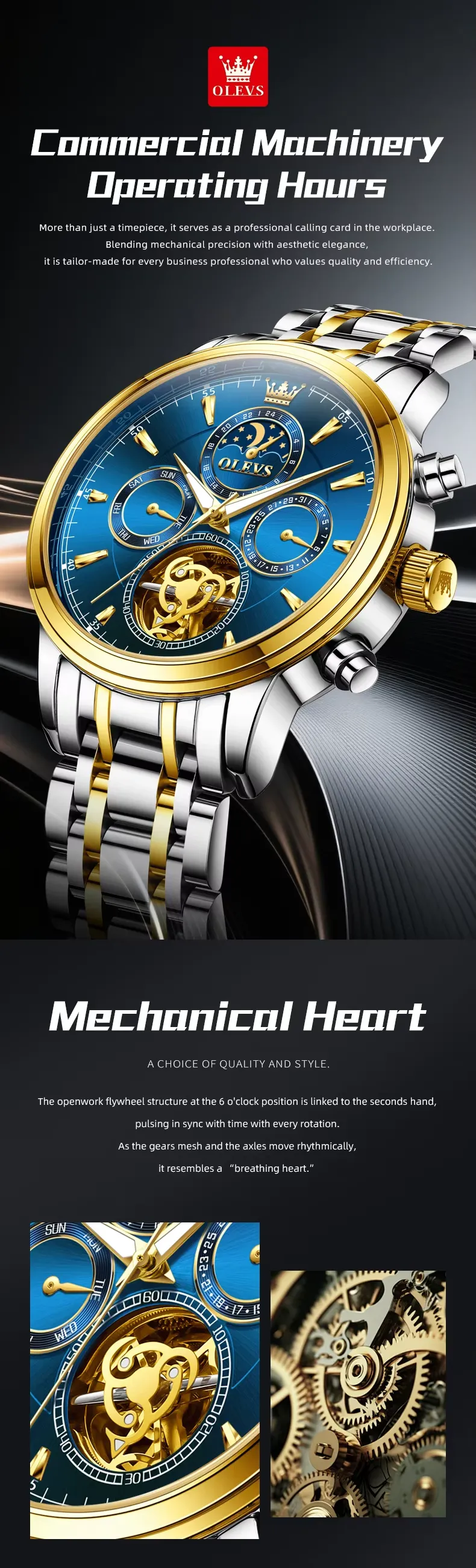 Olevs Men's Watch 6746