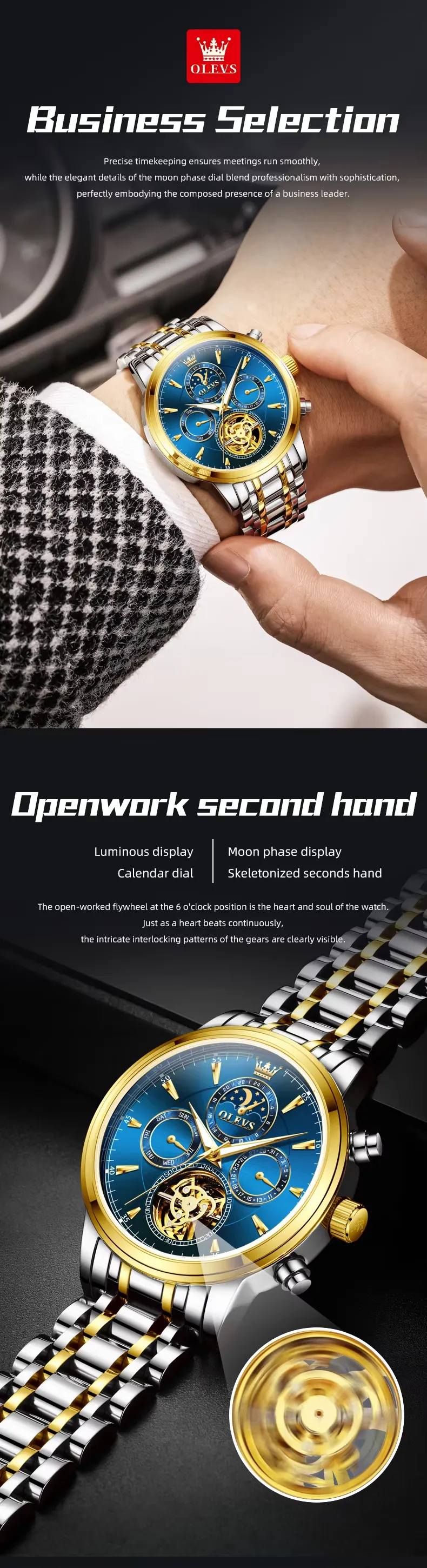 Olevs Men's Watch 6746