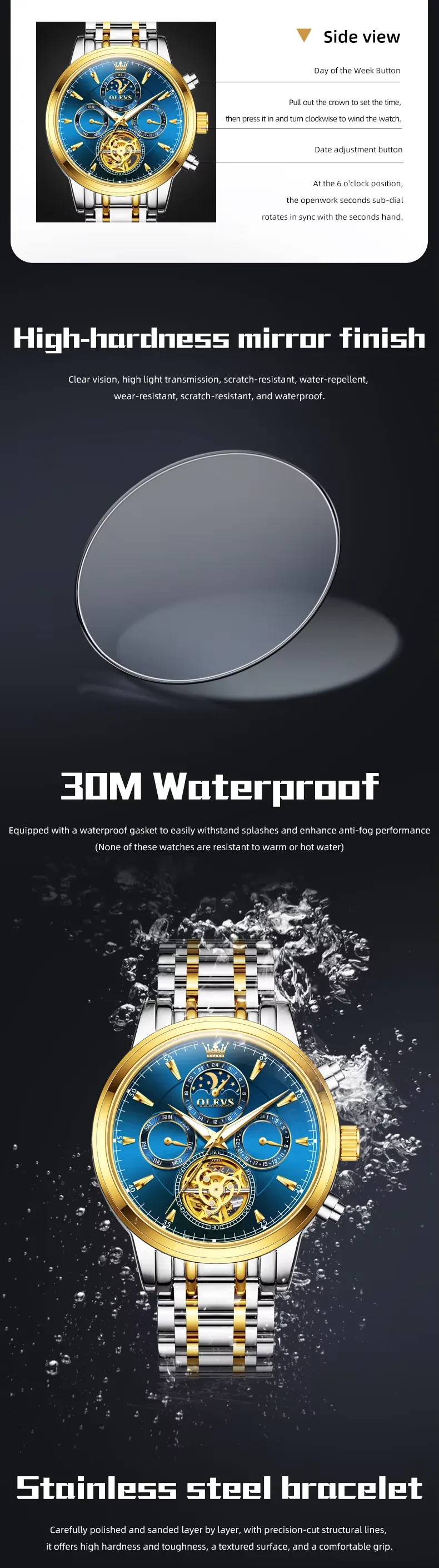 Olevs Men's Watch 6746