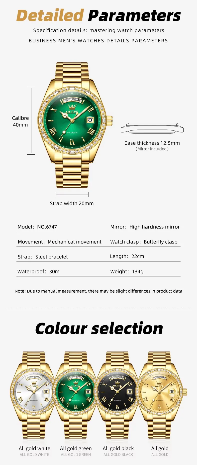 Olevs Men's Watch 6747