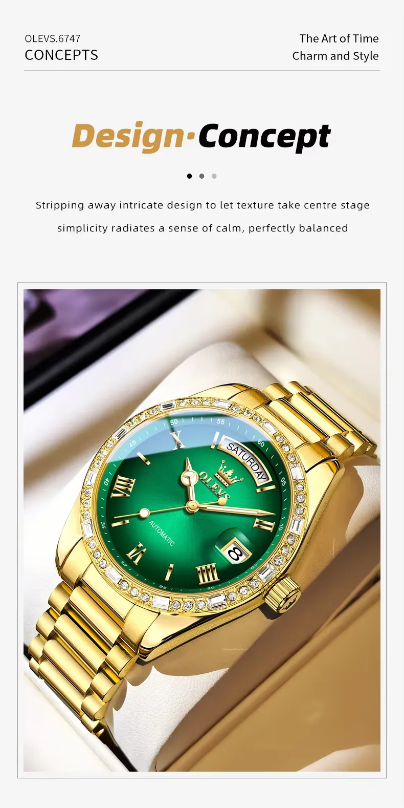 Olevs Men's Watch 6747