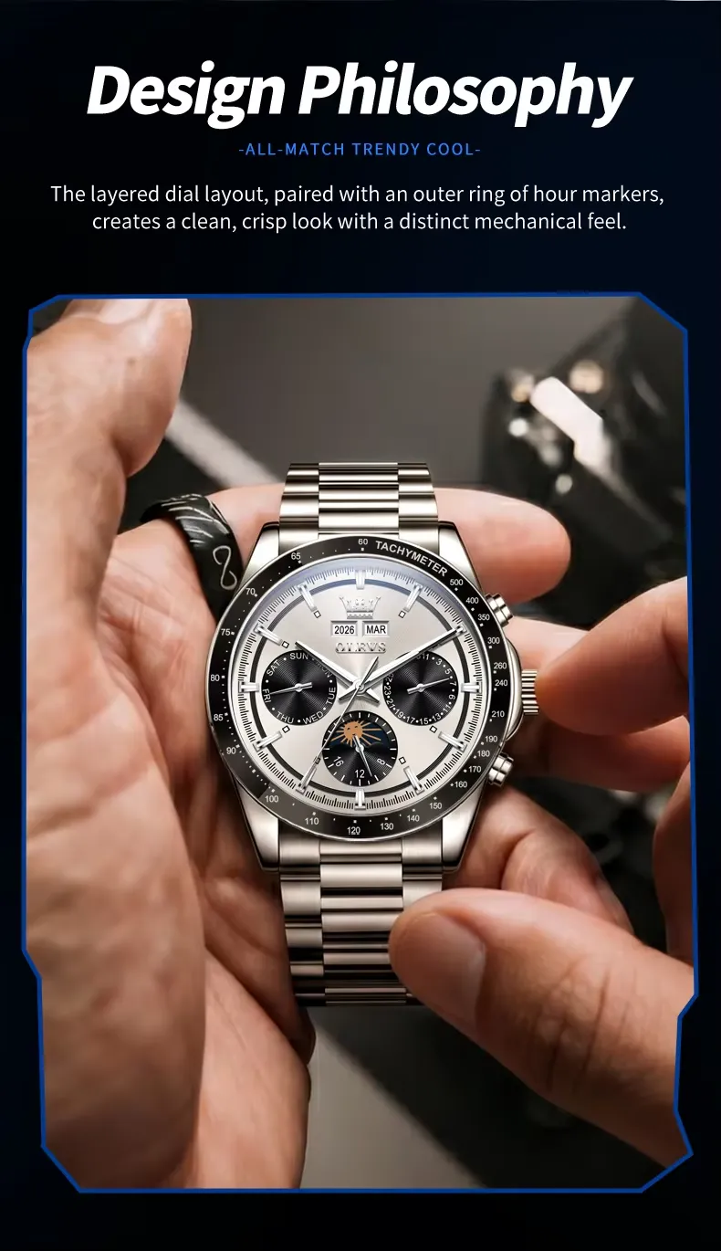 Olevs Men's Watch 6756