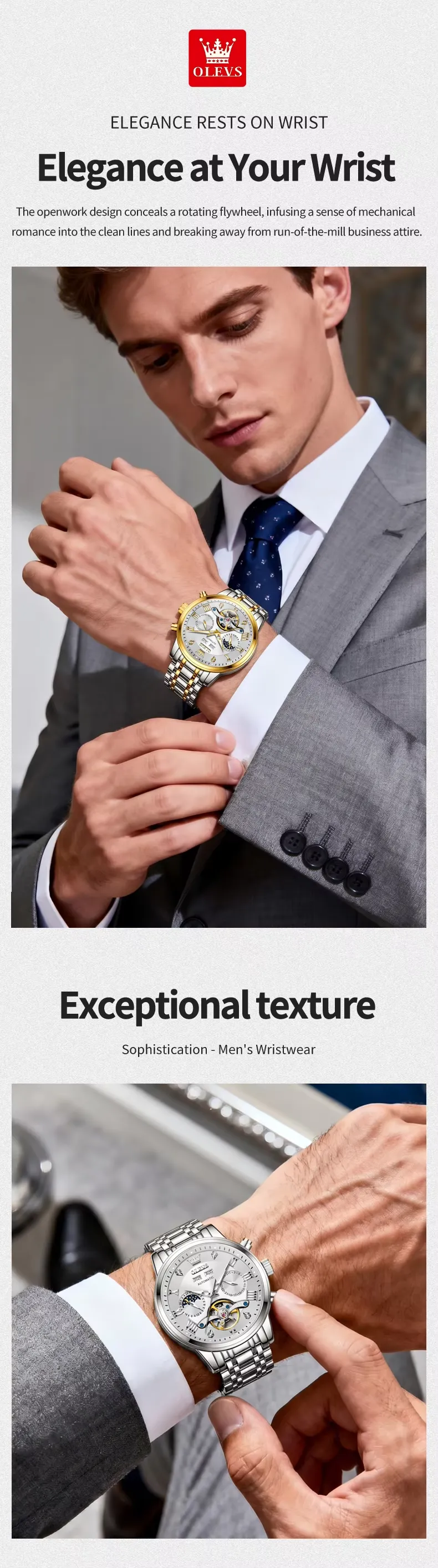 Olevs Men's Watch 6763