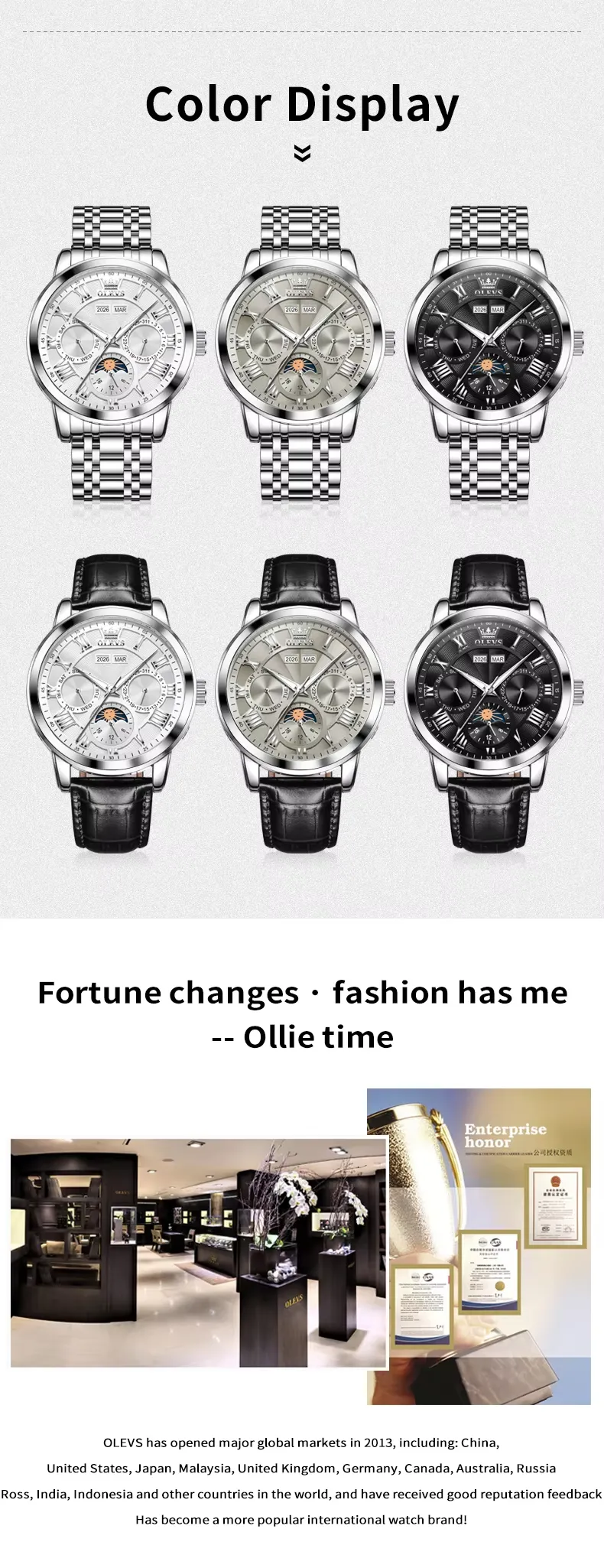 Olevs Men's Watch 6785