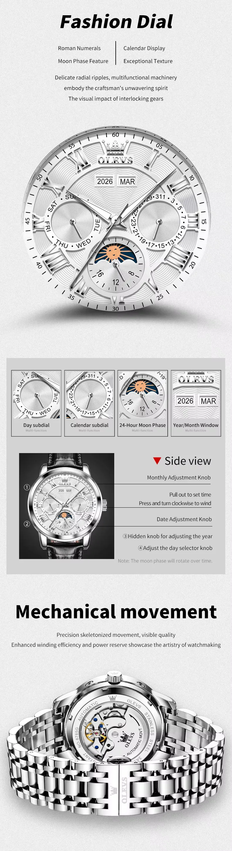 Olevs Men's Watch 6785