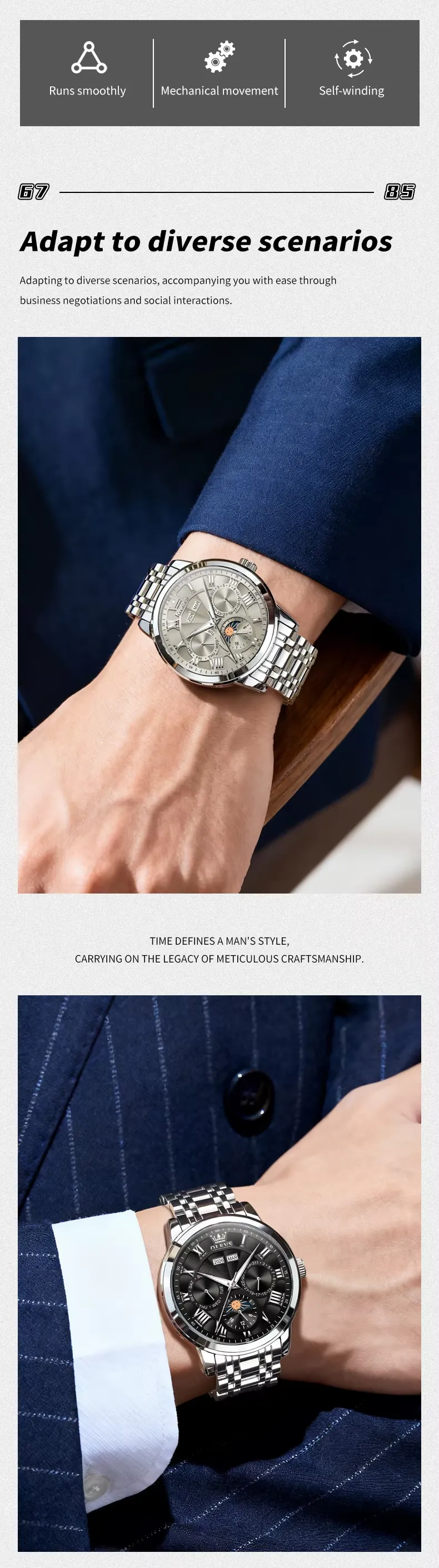 Olevs Men's Watch 6785