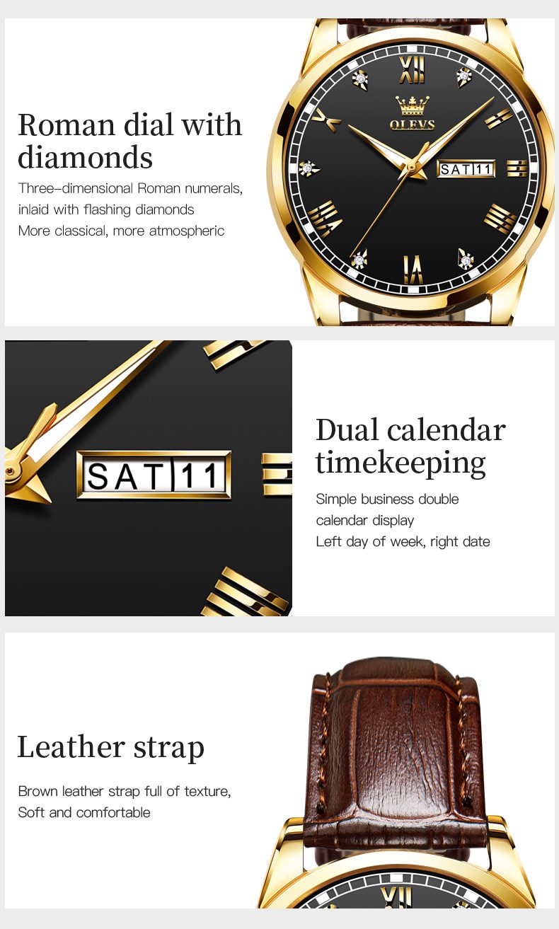 Olevs Men's Watch 6896