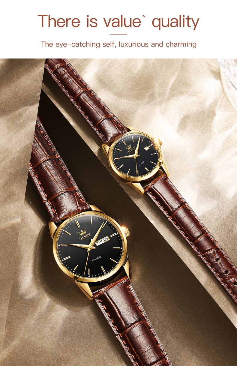 Olevs Couple Watch 6898