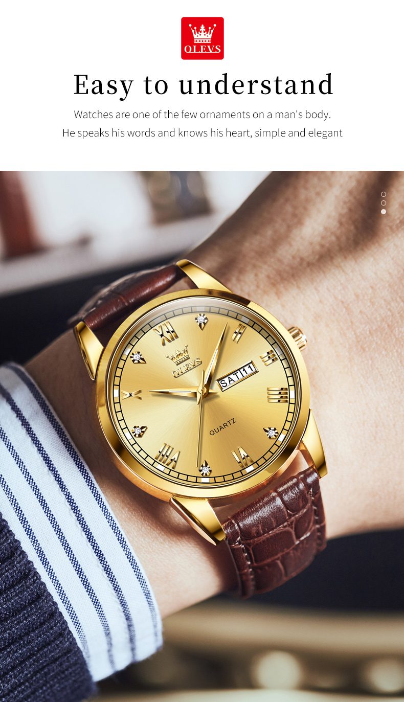 Olevs Couple Watch 6986