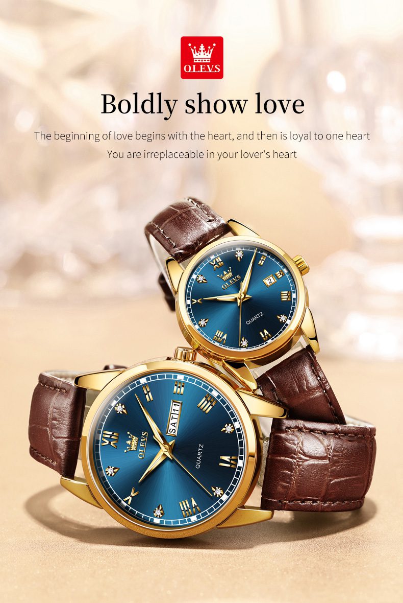 Olevs Couple Watch 6986