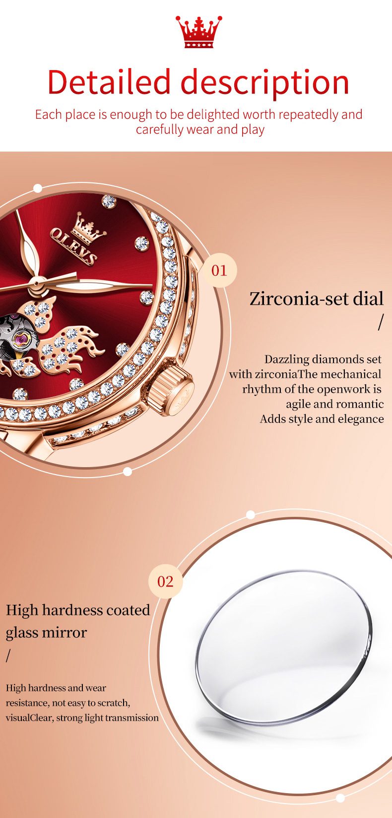 Olevs Women's Watch 7001