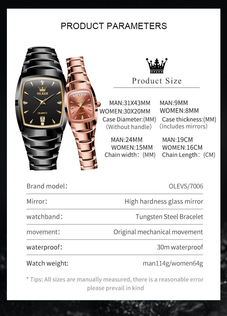 Olevs Unisex Watch 7006