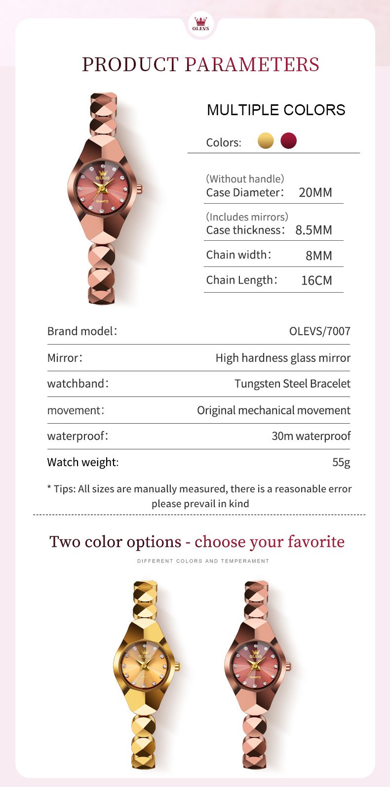 Olevs Women's Watch 7007