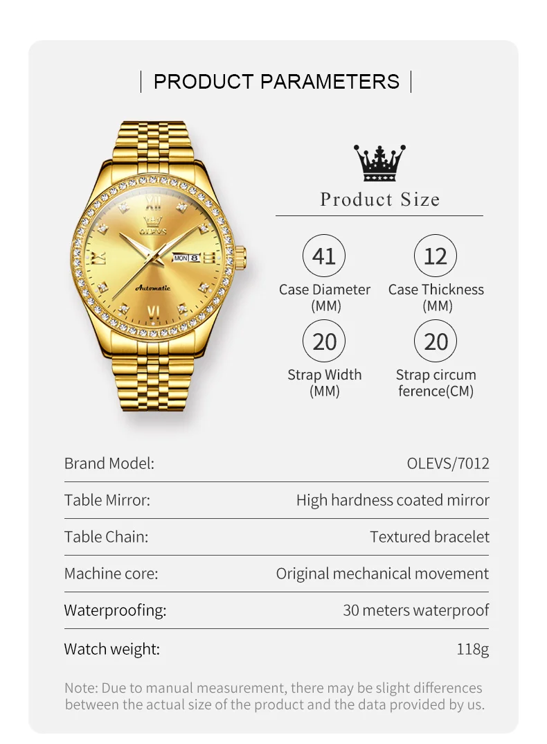 Olevs Men's Watch 7012