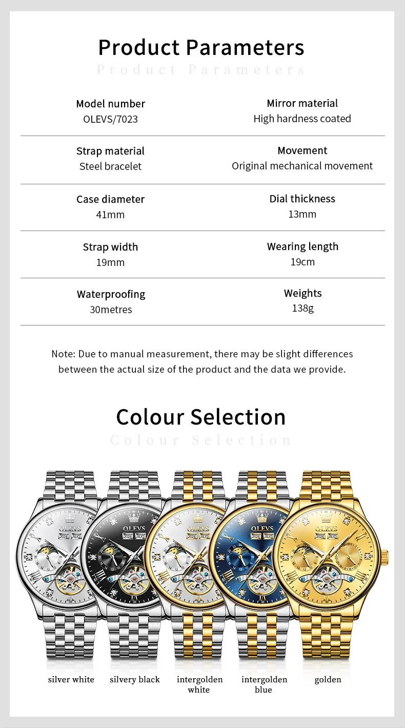 Olevs Men's Watch 7023