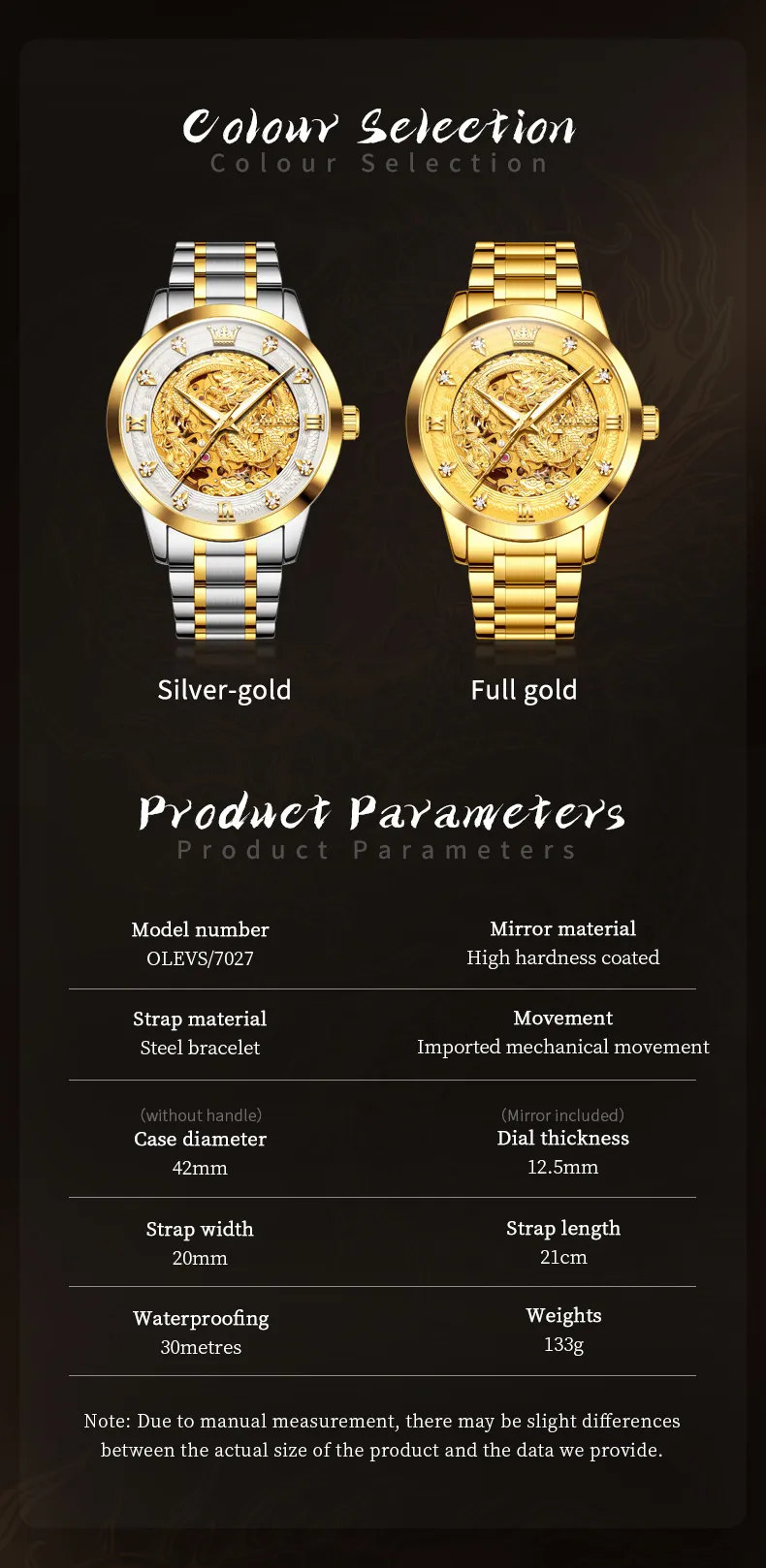 Olevs Men's Watch 7027