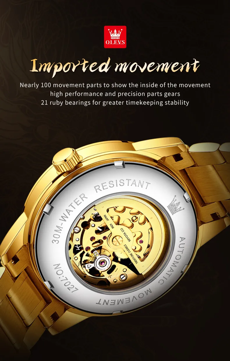 Olevs Men's Watch 7027