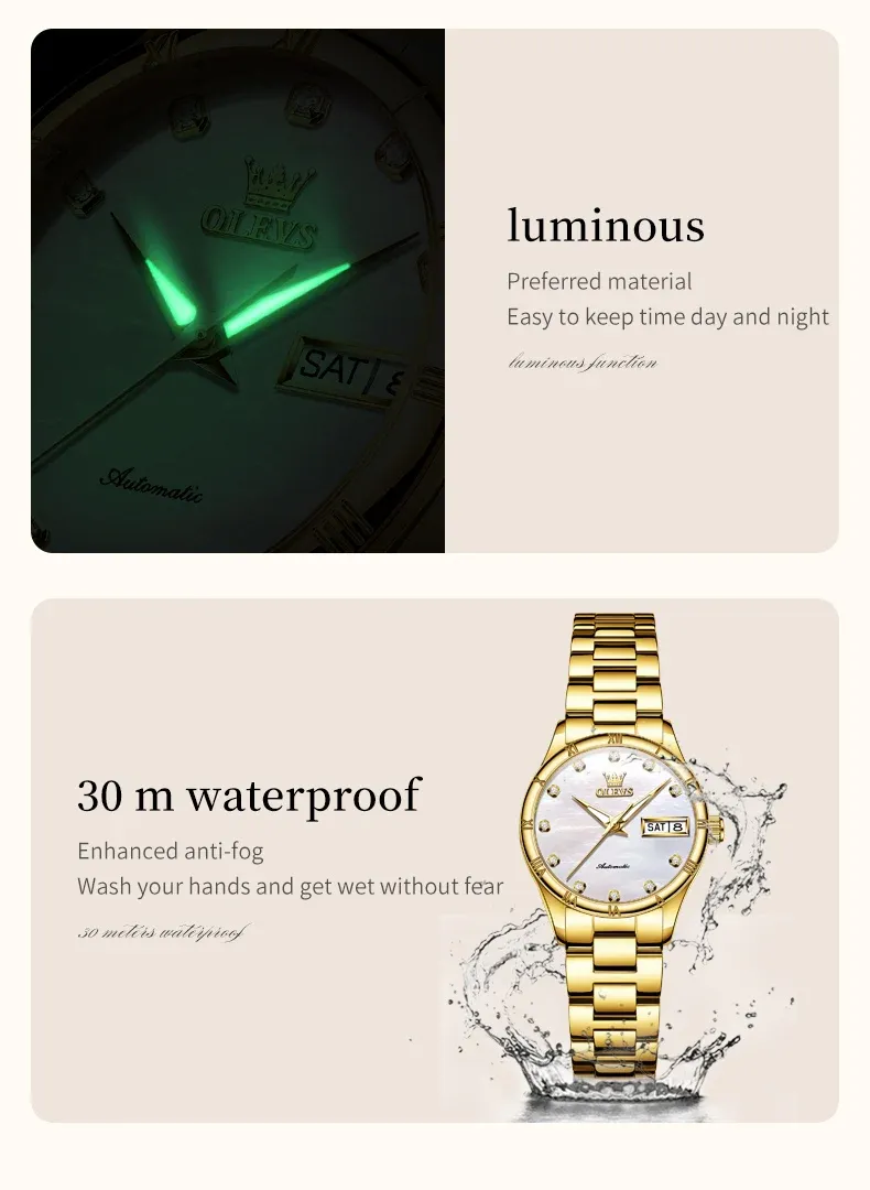 Olevs Couple Watch 7030