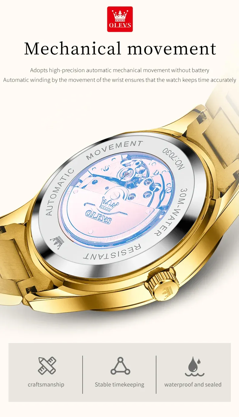 Olevs Couple Watch 7030