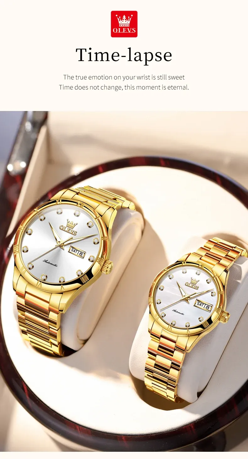 Olevs Couple Watch 7030