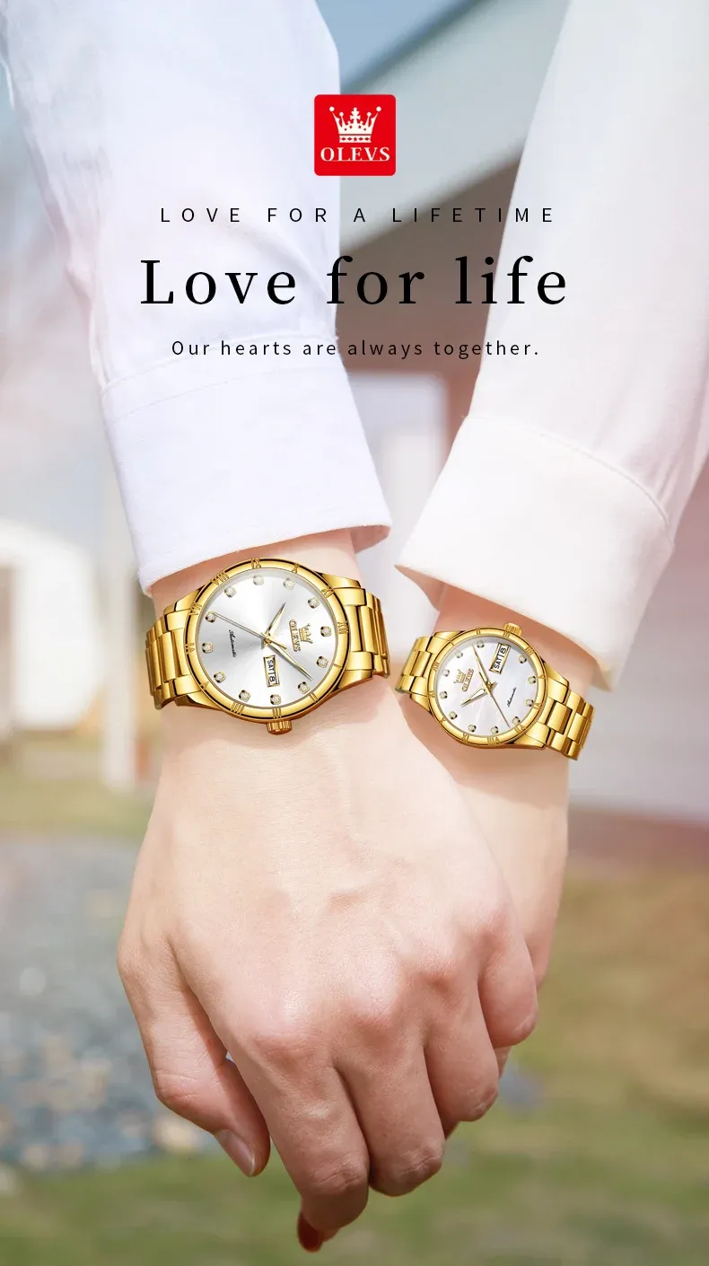 Olevs Couple Watch 7030