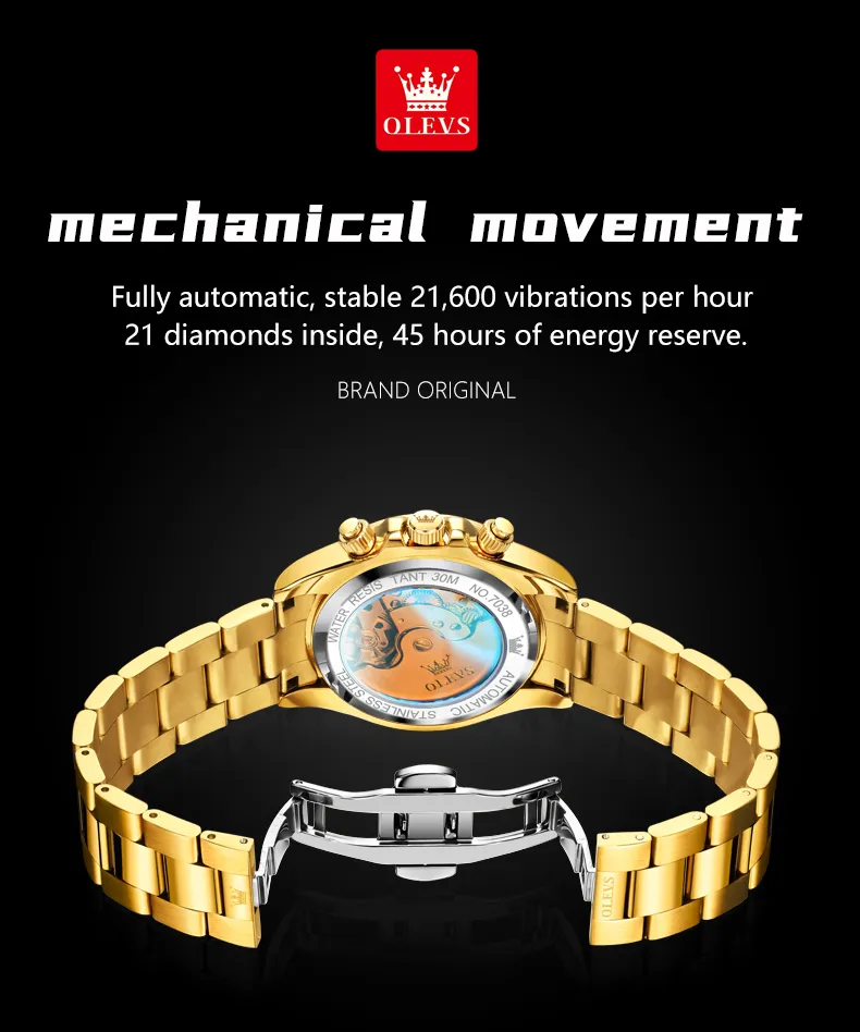 Olevs Men's Watch 7038