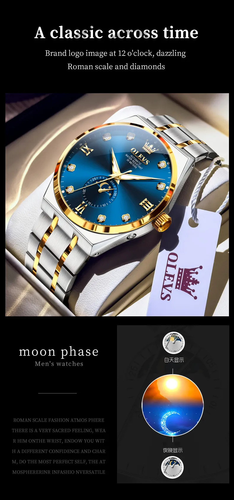 Olevs Men's Watch 7069