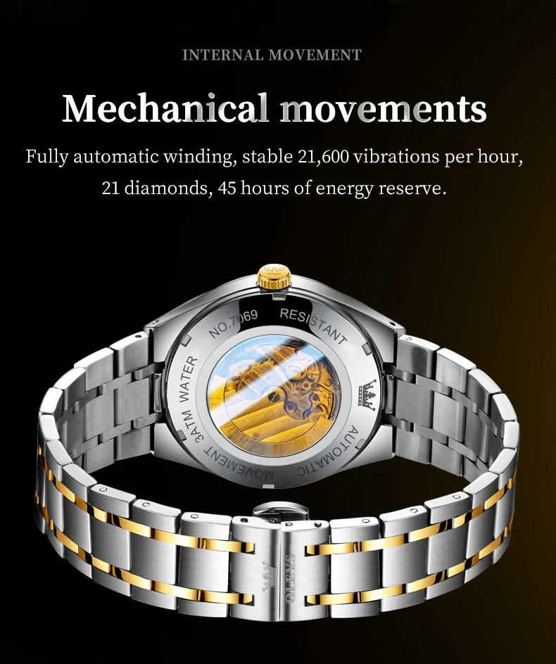 Olevs Men's Watch 7069