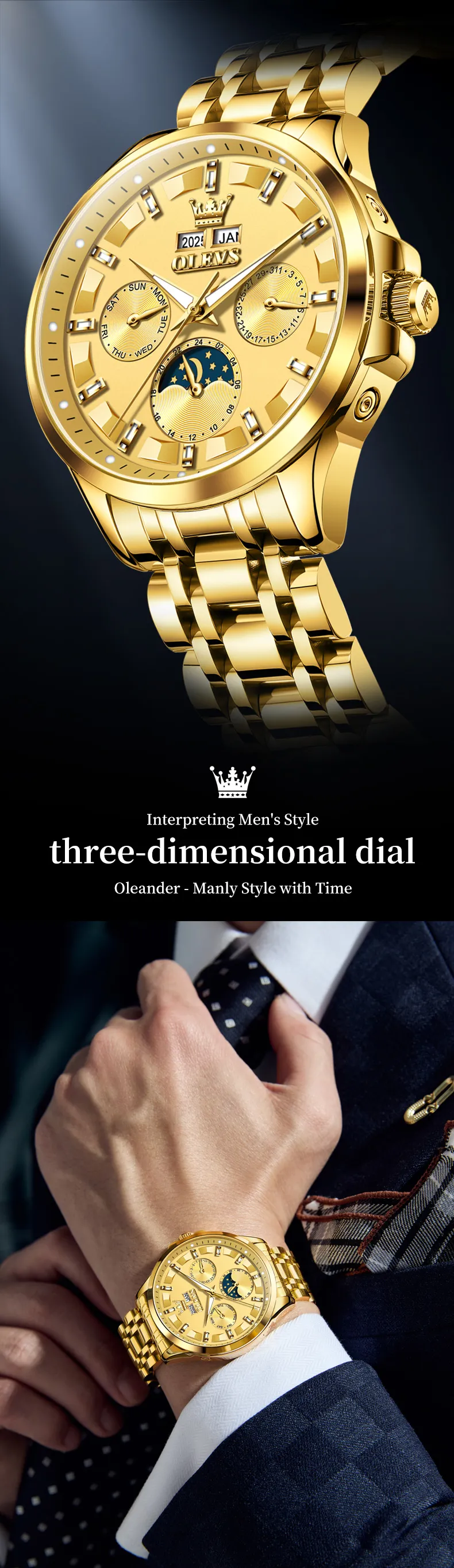 Olevs Men's Watch 7070