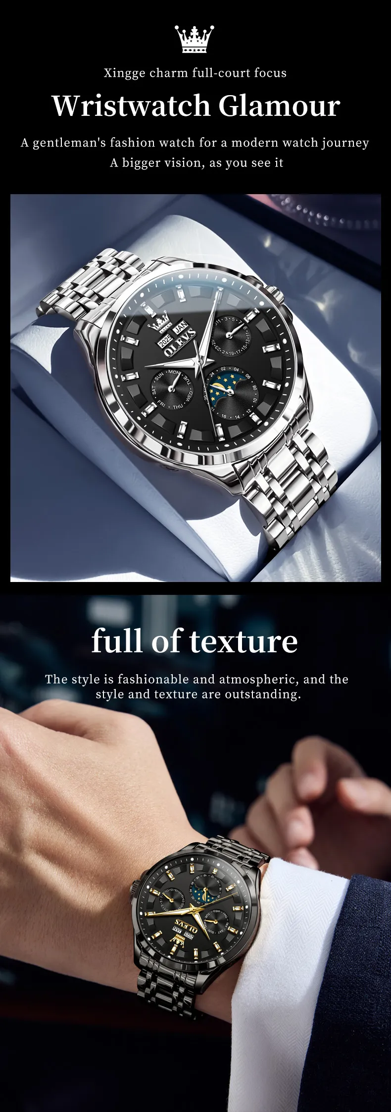 Olevs Men's Watch 7070