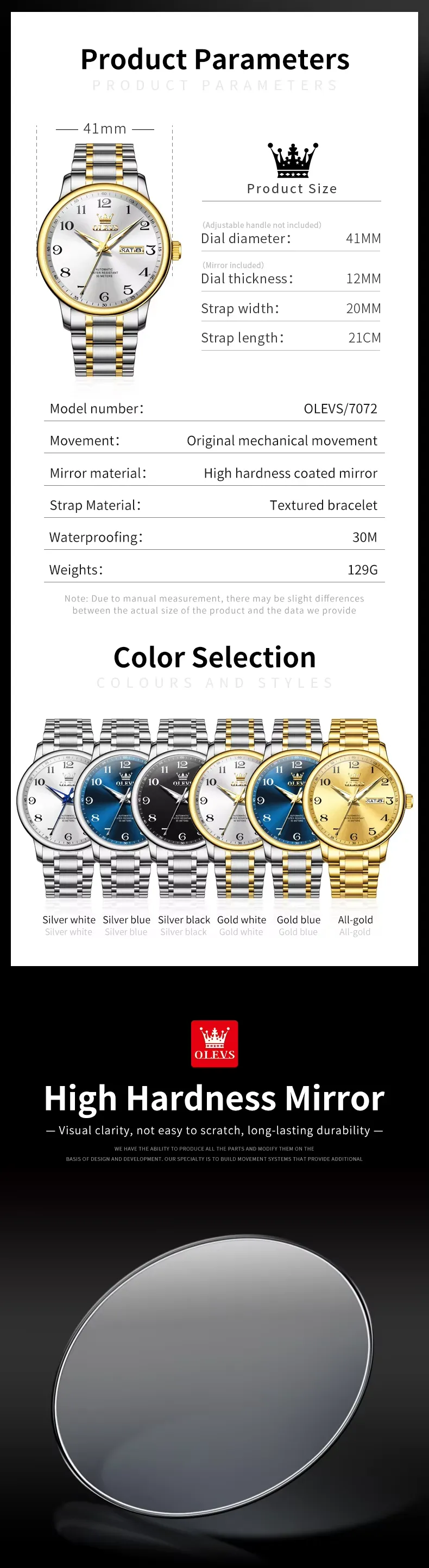 OLEVS Men's Watch 7072