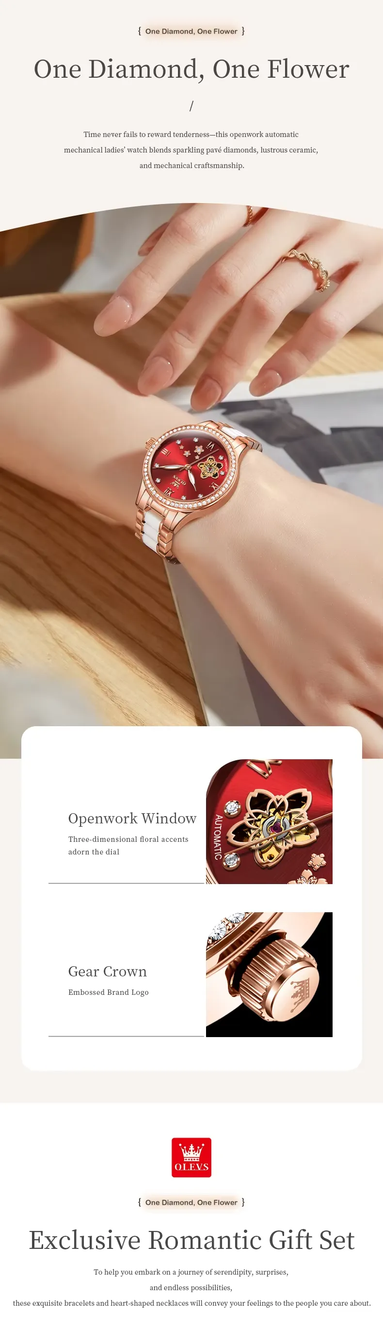 Olevs Women's Watch 7074