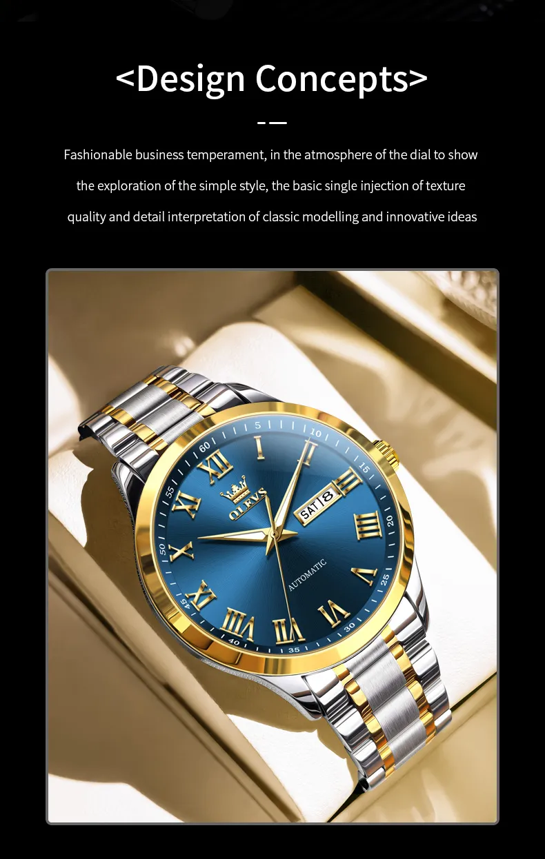 Olevs Men's Watch 7075