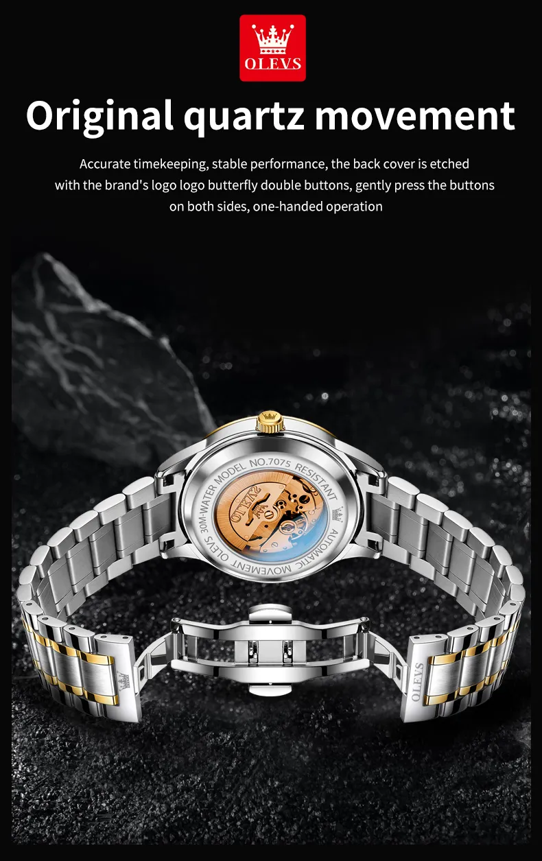 Olevs Men's Watch 7075