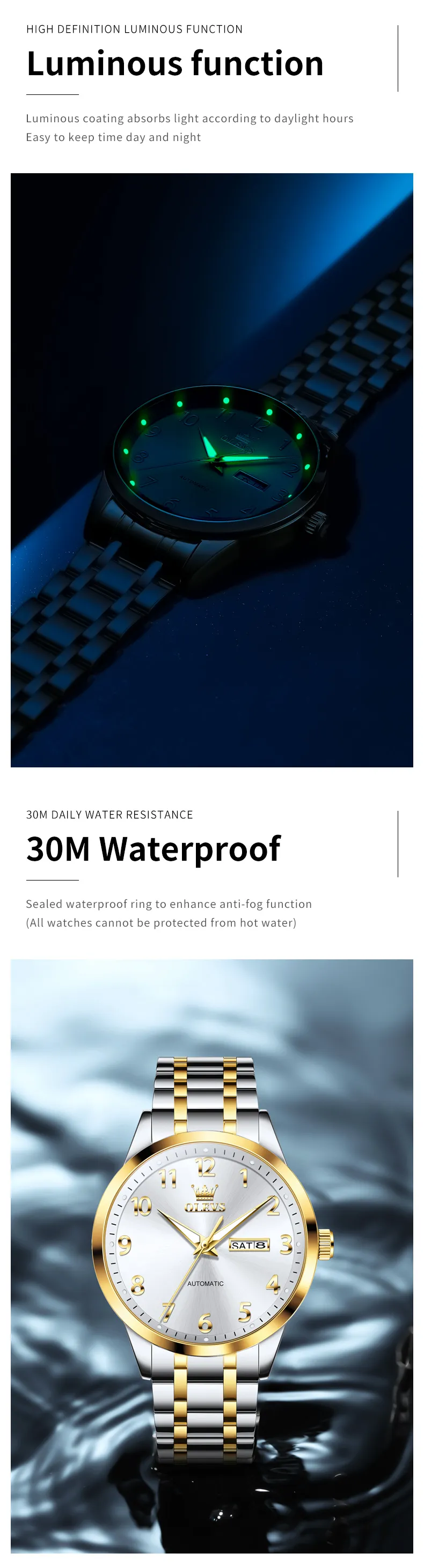 Olevs Men's Watch 7078