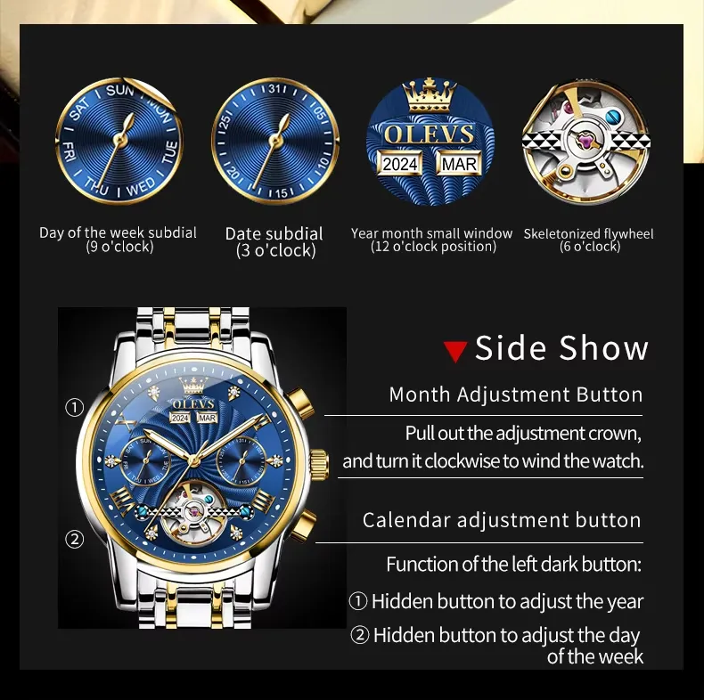 Olevs Men's Watch 7088