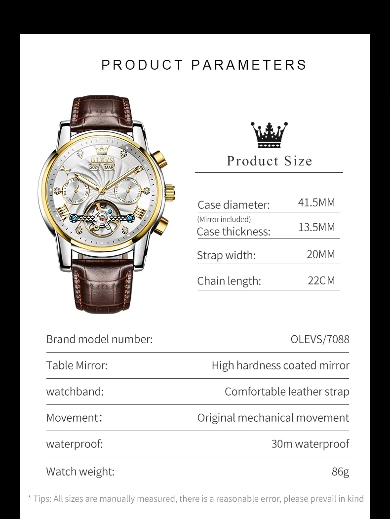 Olevs Men's Watch 7088L