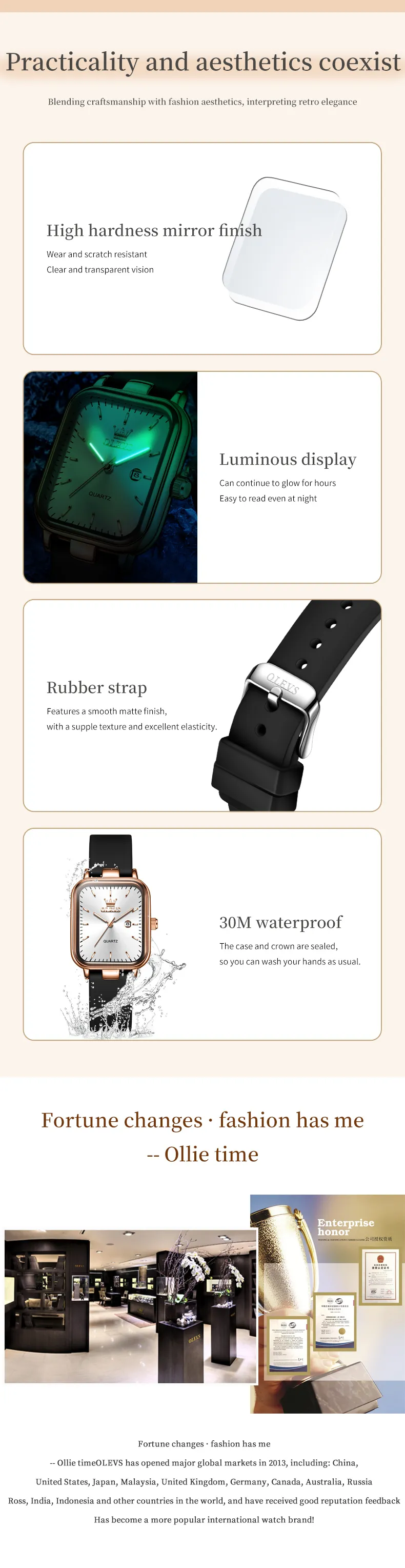 Olevs Women's Watch 7089