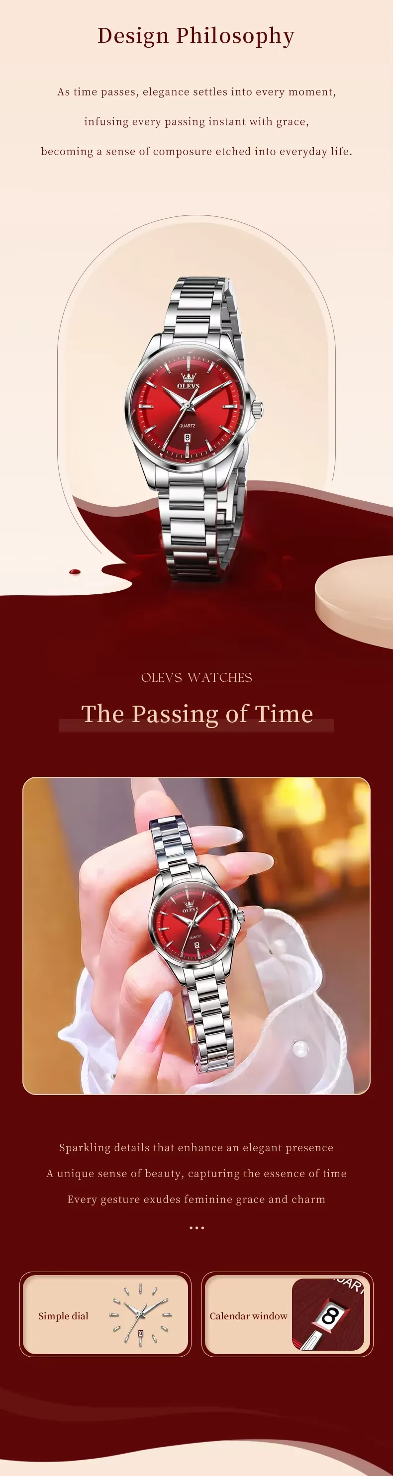 Olevs Women's Watch 7090